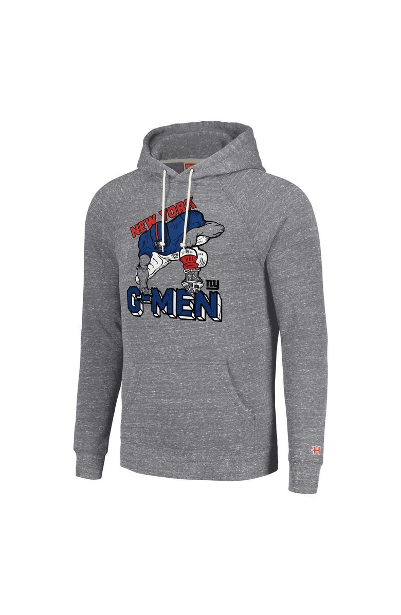 Homage Unisex Homage  Gray New York Giants Hyperlocal Raglan Pullover Hoodie, Alternate, color, Gray