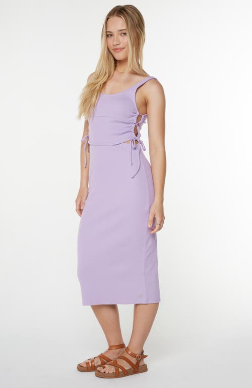 Roxy Surf Stoked Midi Dress In Purple