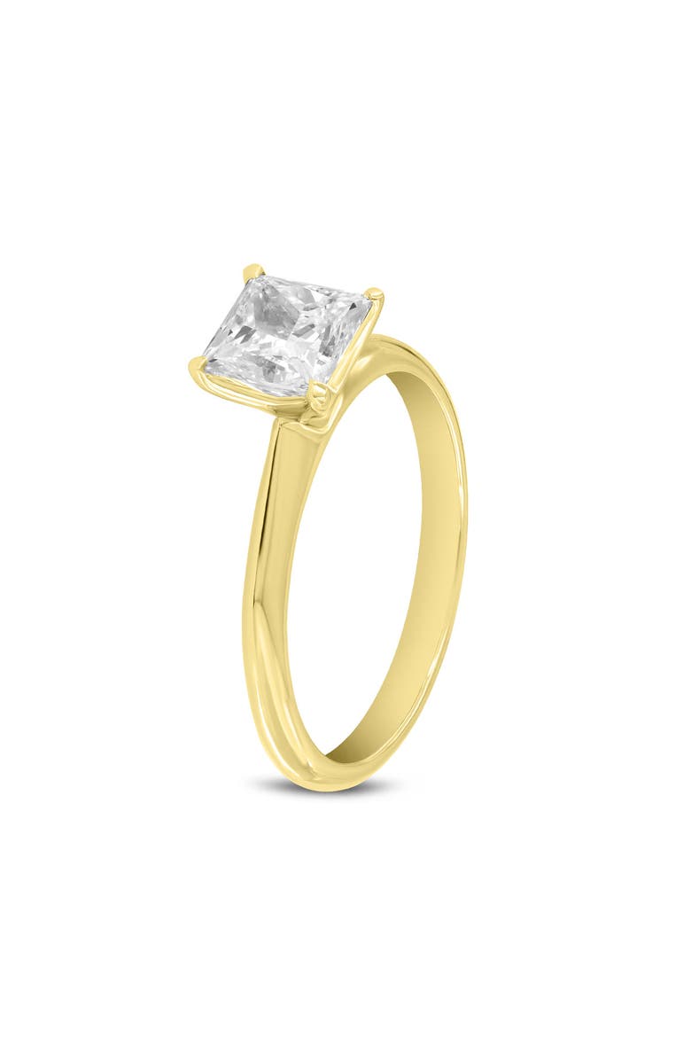 Rhea Princess 14K Gold Princess Cut Lab Grown Diamond Classic Solitaire Ring - 1.25 Ct, Alternate, color, 14K Yellow Gold