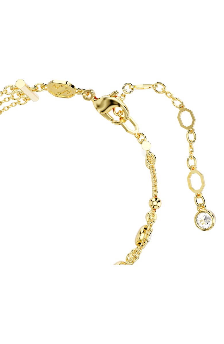 Swarovski Imber Layered Bracelet, Alternate, color, White/ Gold