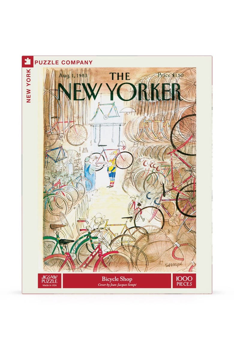 NEW YORK PUZZLE COMPANY Bicycle Shop 1000 Piece Puzzle, Main, color, NO COLOR