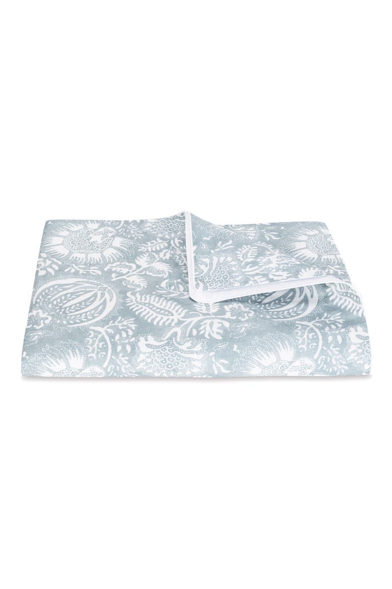 Granada Cotton Percale Duvet Cover, Main, color, HAZY BLUE
