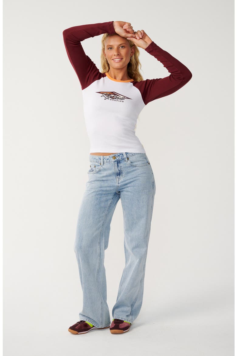 Island Dreams Raglan Long Sleeve Tee, Alternate, color, WHITE