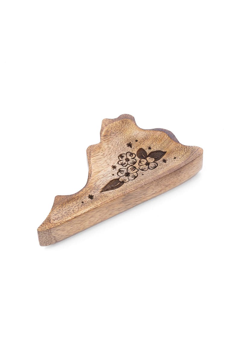 Virginia State Dogwood Trinket Dish, Alternate, color, Natural