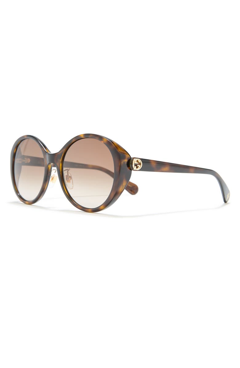 Gucci 56mm Round Sunglasses, Alternate, color, 