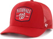 '47 Men's '47 Red Washington Nationals Squad Trucker Adjustable Hat
