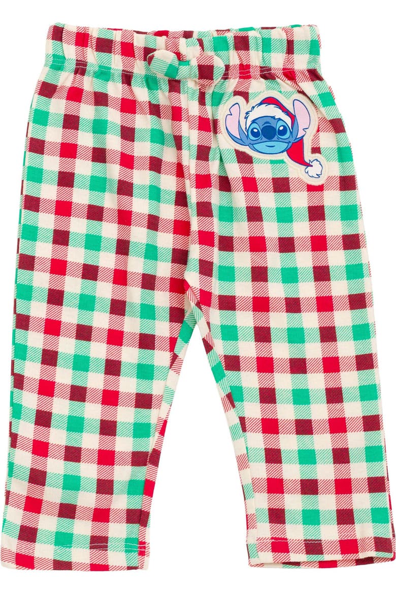 Lilo & Stitch Christmas Bodysuit and Leggings Set, Alternate, color, Stitch Red Plaid