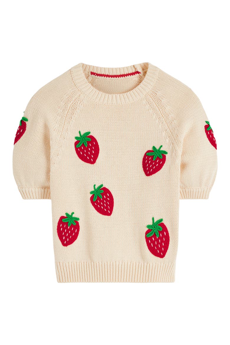 Margot Short Sleeve Strawberry Sweater, Alternate, color, STRAWBERRY
