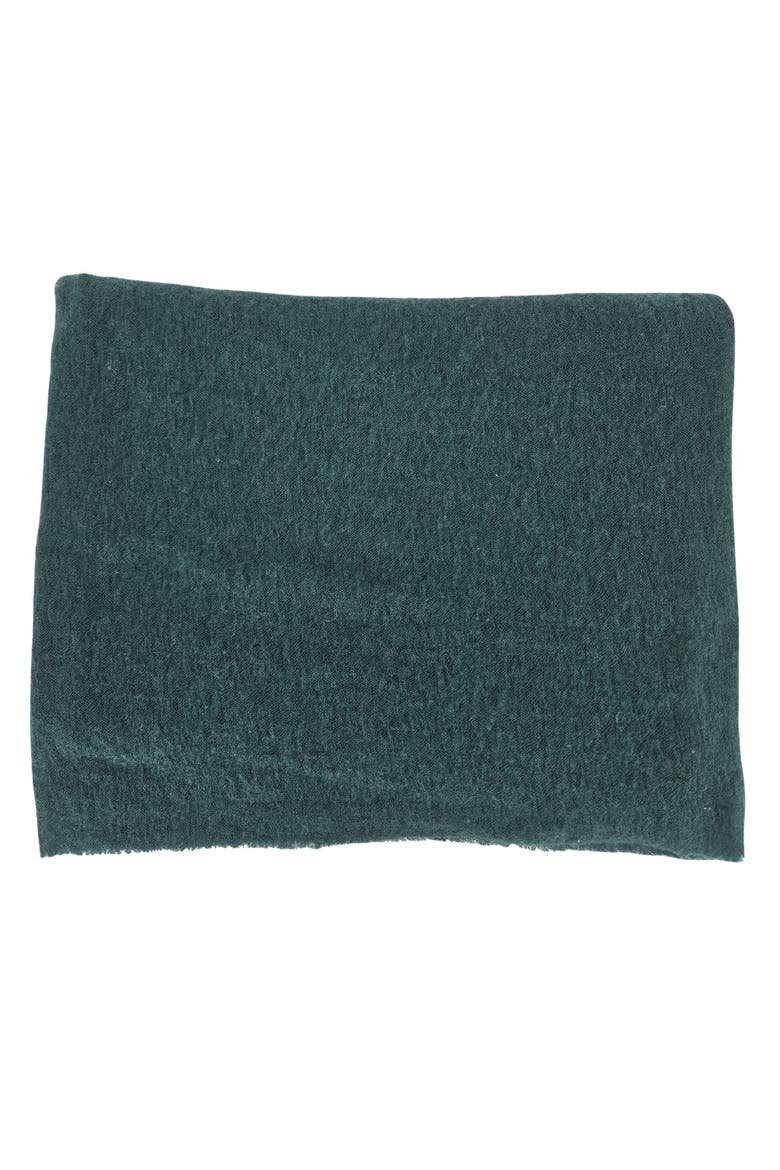 Small Cashmere Plain Scarf, Alternate, color, Dark Green