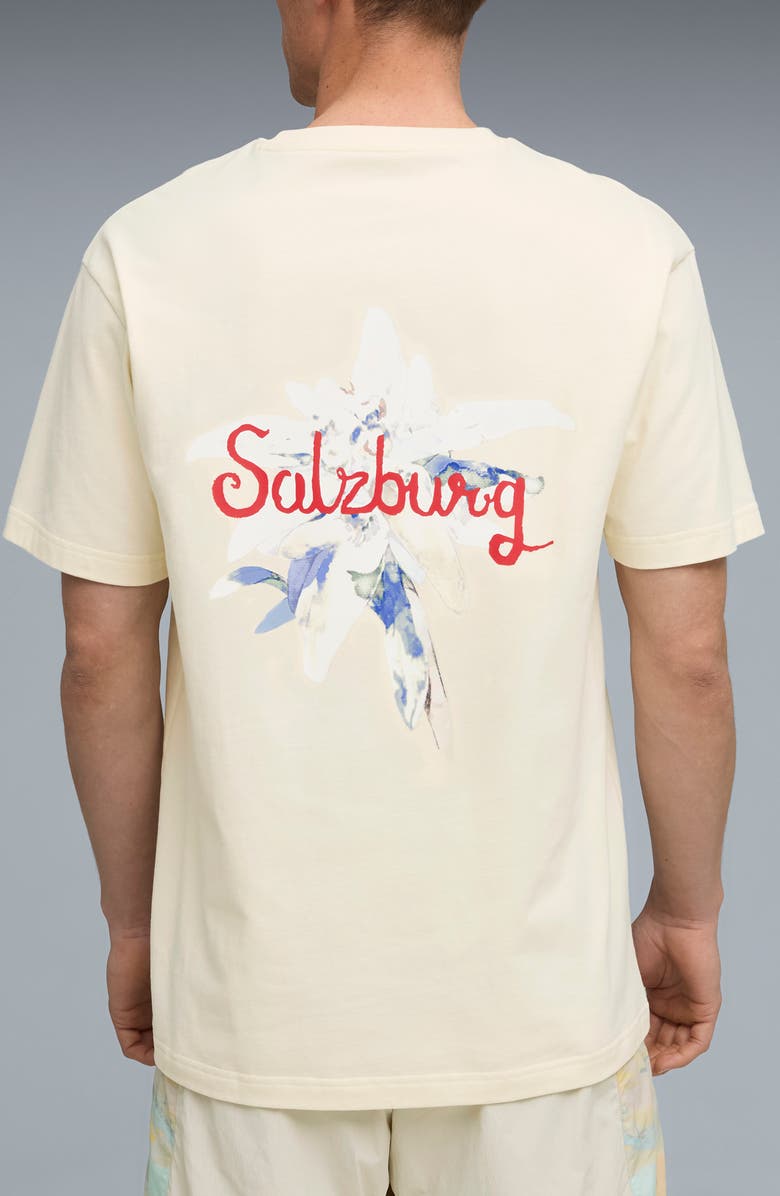 PUMA x KidSuper RBS Graphic T-Shirt, Alternate, color, Frosted Ivory-Puma Red