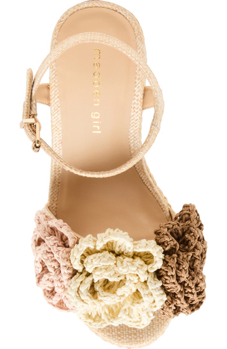 Madden Girl <p>Shoree Raffia Wedge Sandal (Women)</p>, Alternate, color, Natural Multi