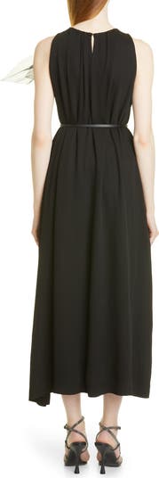 ワンピース FABIANA FILIPPI VISCOSE MIDI DRESS Stretch viscose and linen dress, taupe for Women | Fabiana