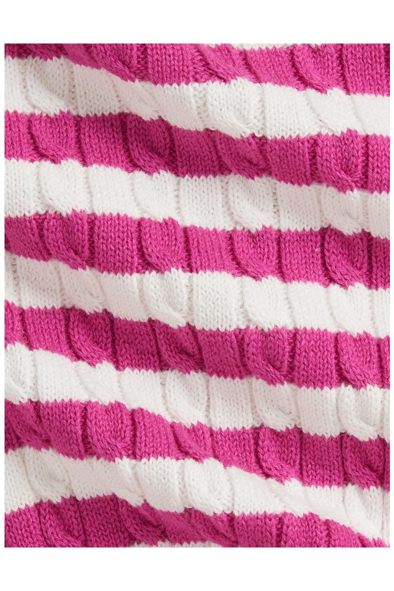 Cable Knit Cotton Sweater & Pants, Alternate, color, COLLEGE PINK