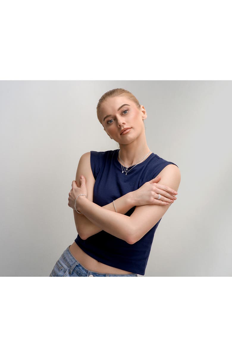 Bony Levy 18K Gold Pavé Diamond Pendant Necklace - 0.08ct., Alternate, color, 18K White Gold