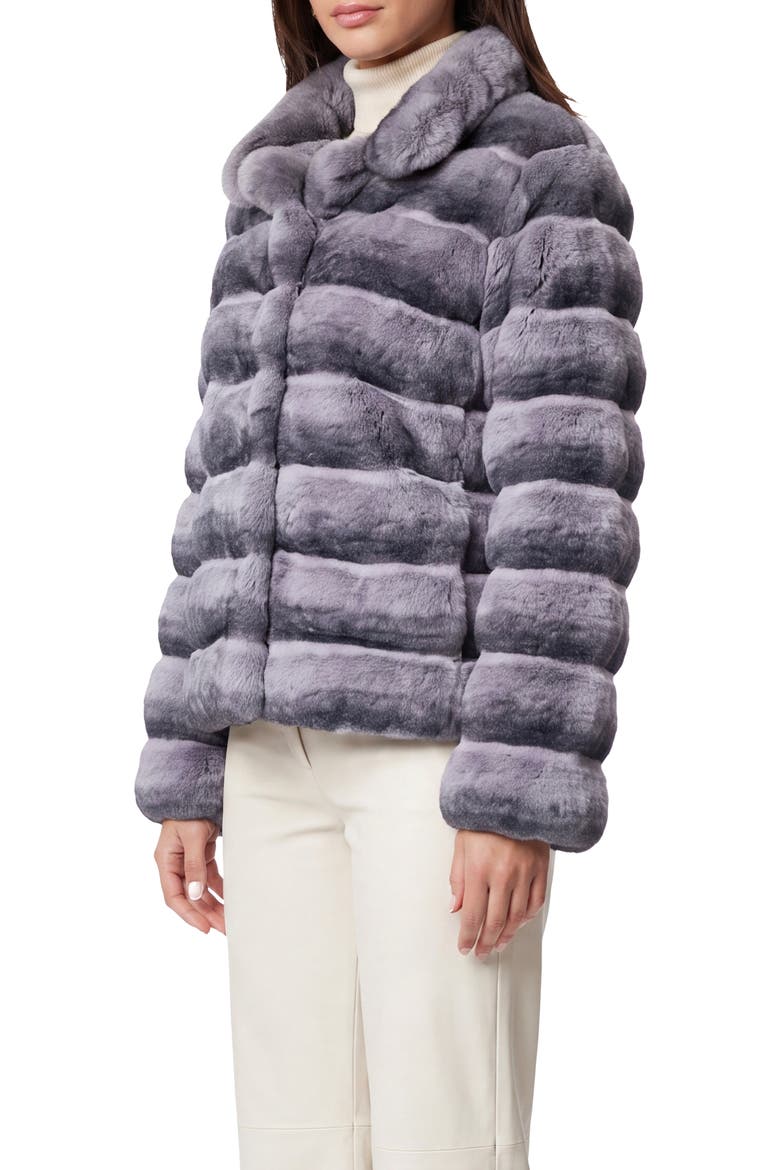 Fur-Free Chinchilla (Faux Fur) Jacket, Alternate, color, GRAY CHINCH
