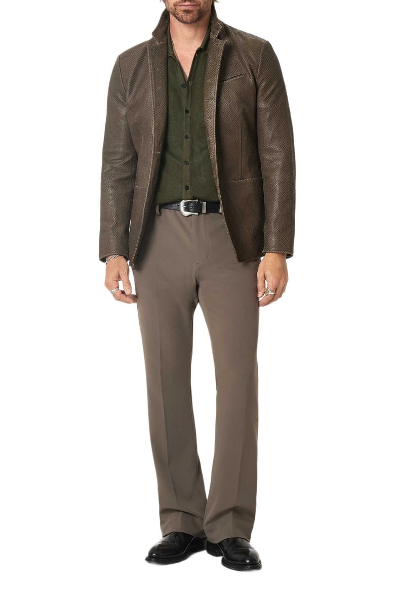 Cayden Jacquard Short Sleeve Full Button Cardigan, Alternate, color, TEAKWOOD