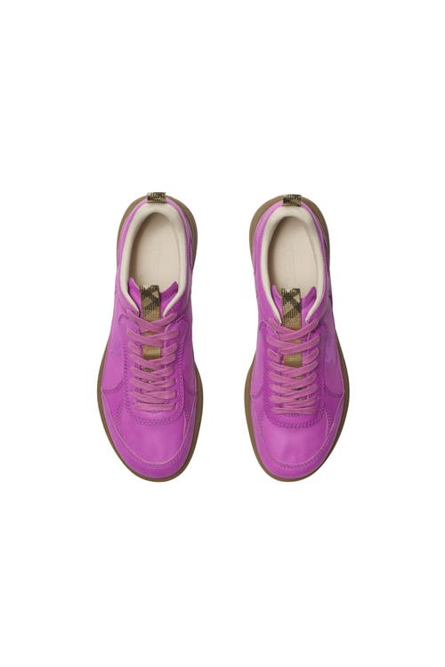 Burberry Leather Matrix Sneakers In Palma