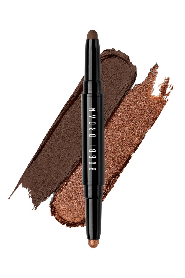 Dual-Ended Long-Wear Waterproof Cream Eyeshadow Stick, Main, color, MILK CHOCOLATE/ MIDNIGHT BROWN