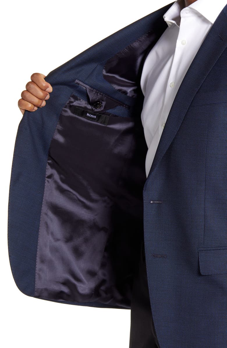 BOSS Huge Trim Fit Solid Wool Blazer, Alternate, color, 