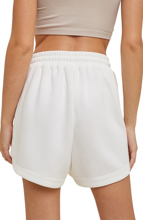 Wishlist Scuba Knit Shorts In White