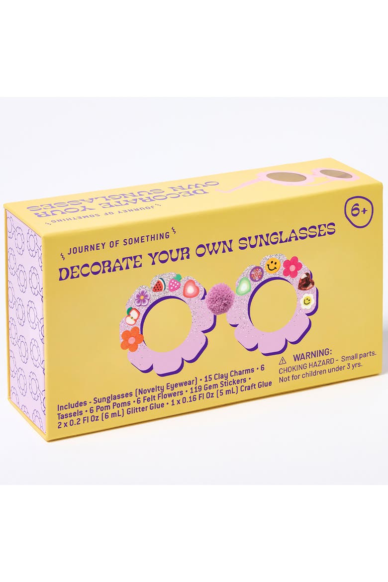 Decorate Your Own Sunglasses, Flower Eyewear, Craft Kit, Main, color, Multicolored