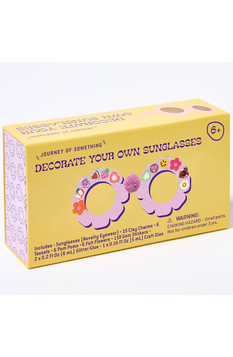 Journey of Something Decorate Your Own Sunglasses, Flower Eyewear, Craft Kit, Main, color, Multicolored