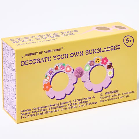 Decorate Your Own Sunglasses, Flower Eyewear, Craft Kit