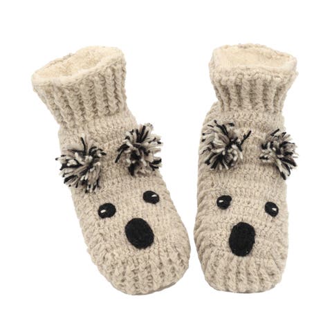 Hand Crochet Koala Slippers