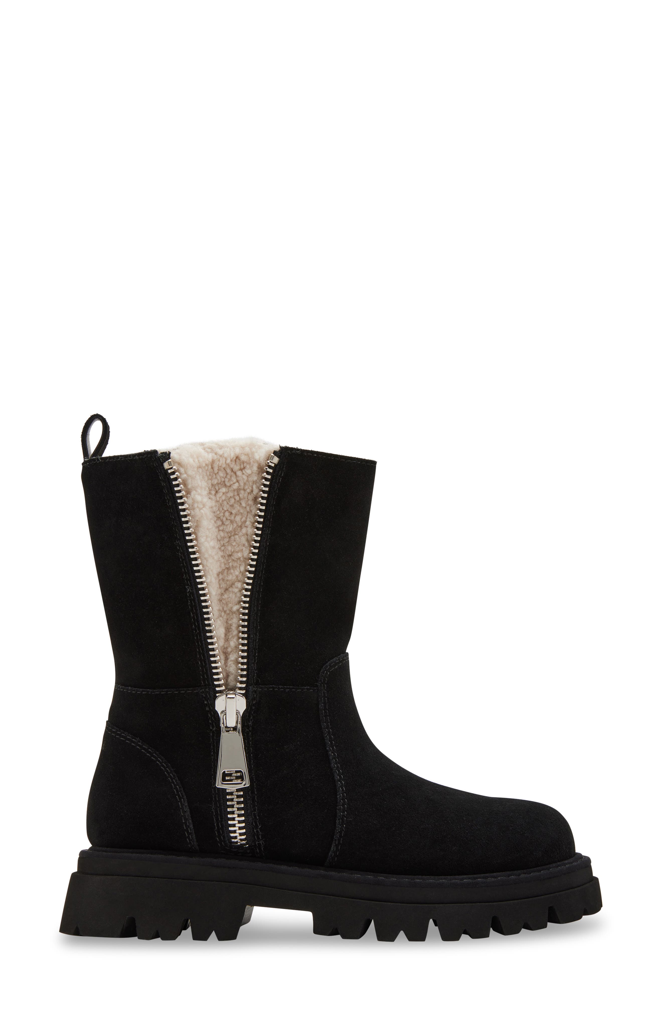 Blondo Burnout Waterproof Boot, Alternate, color, Black Suede