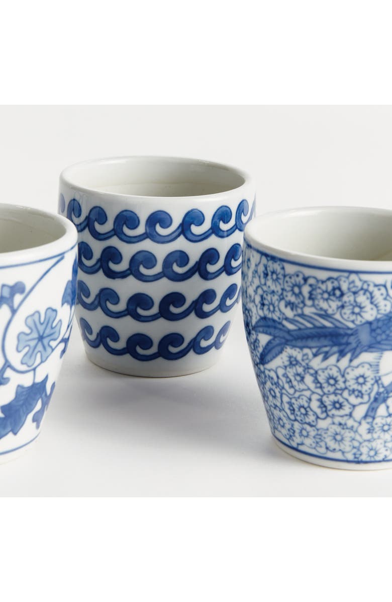 Napa Home & Garden Barclay Butera Dynasty Decorative Mini Flower Pots, Set of 6, Alternate, color, Blue