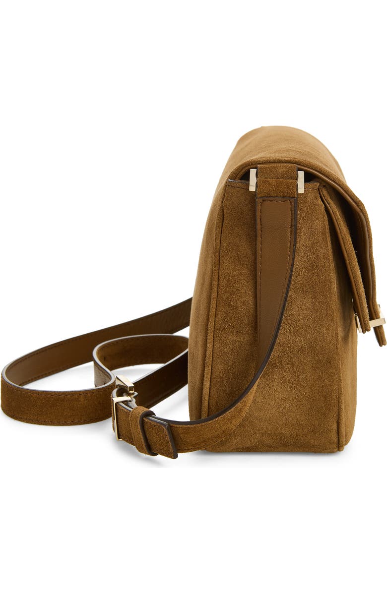 TOM FORD Small Suede Shoulder Bag, Alternate, color, Whisky