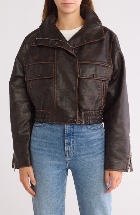 Faux Leather Jacket