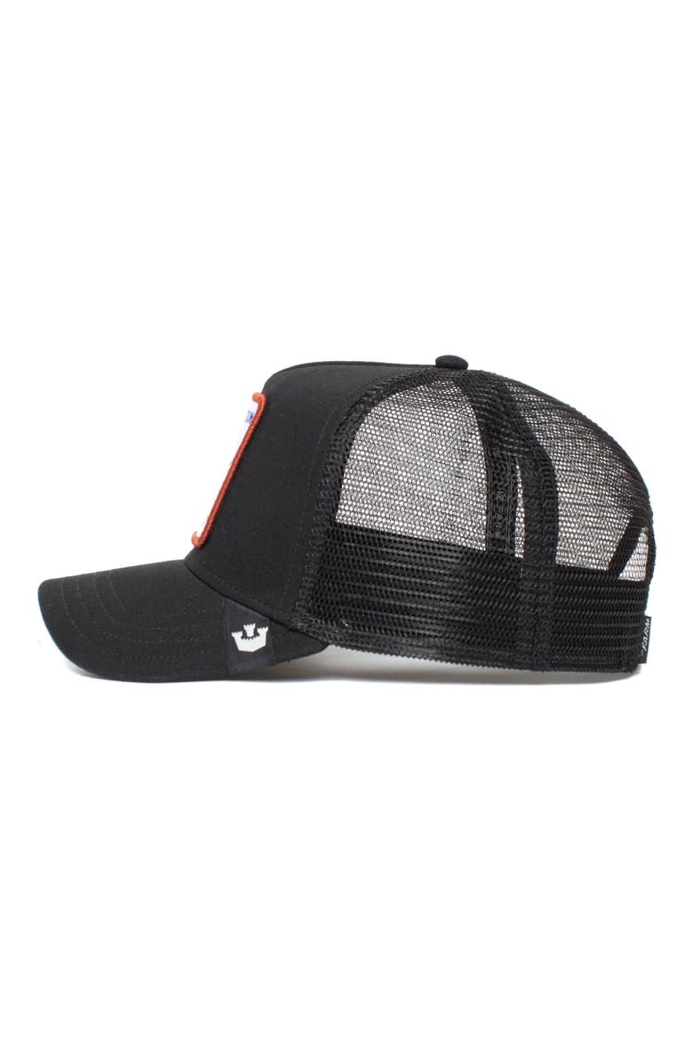 The Freedom Eagle Trucker Hat, Alternate, color, BLACK
