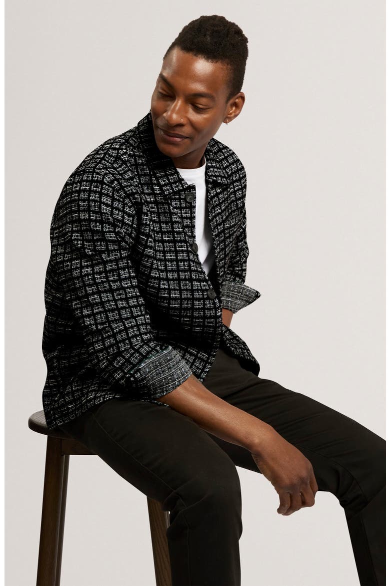 Renburg Long Sleeve Button Up Shirt, Main, color, BLACK