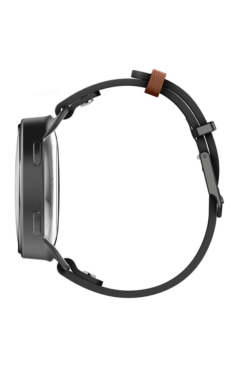 Misfit Phase Hybrid Leather Strap Smartwatch, 40mm, Main, color,