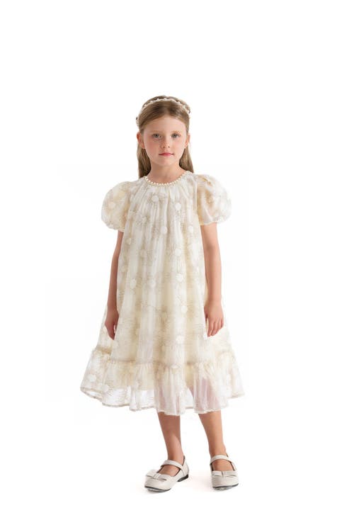 Sweet Cactus Laced Soleil Dress In White