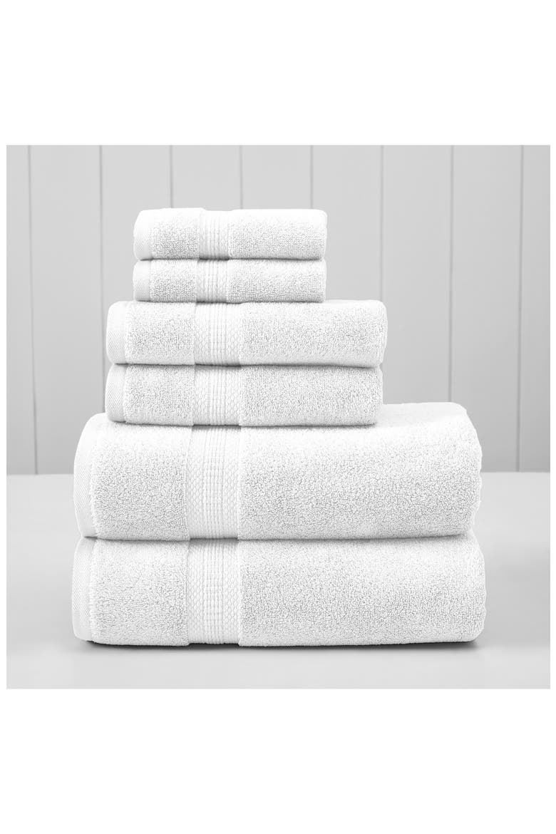 6-Piece Towel Set, Main, color, WHITE