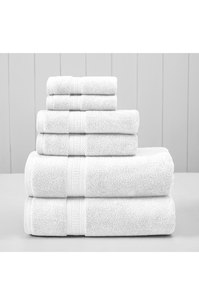 Modern Threads 6-Piece Towel Set, Main, color, White