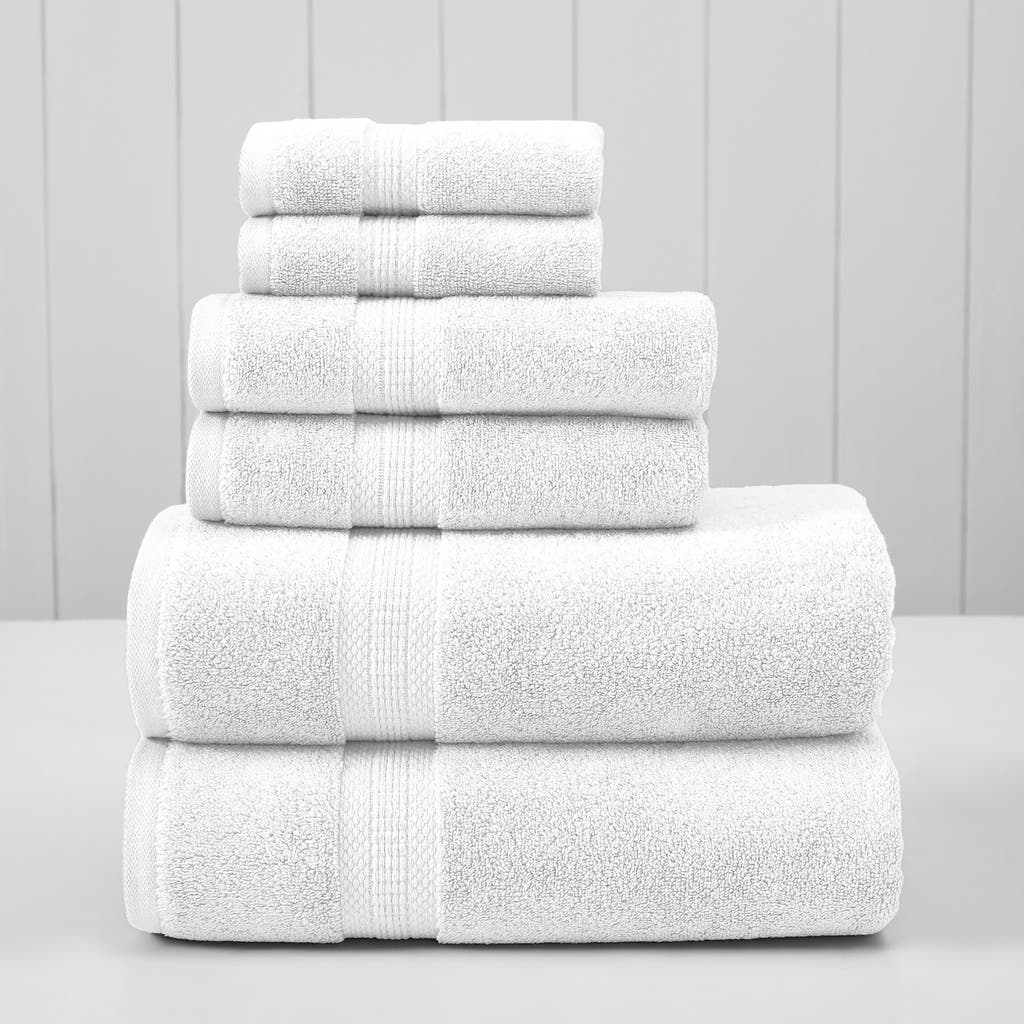 Modern Threads 6-piece Towel Set In White
