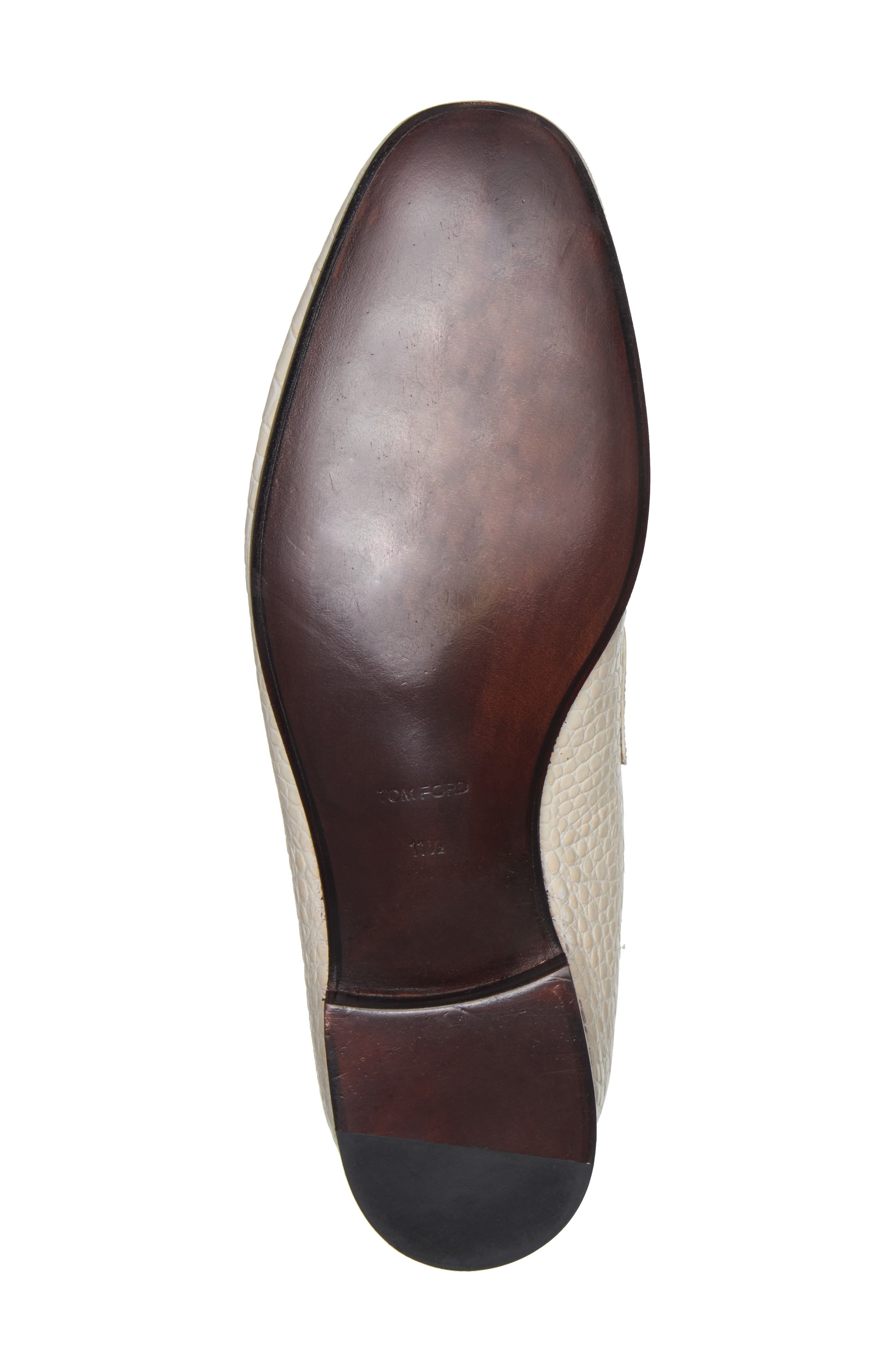 TOM FORD Gigi Chain Croc Embossed Loafer, Alternate, color, 