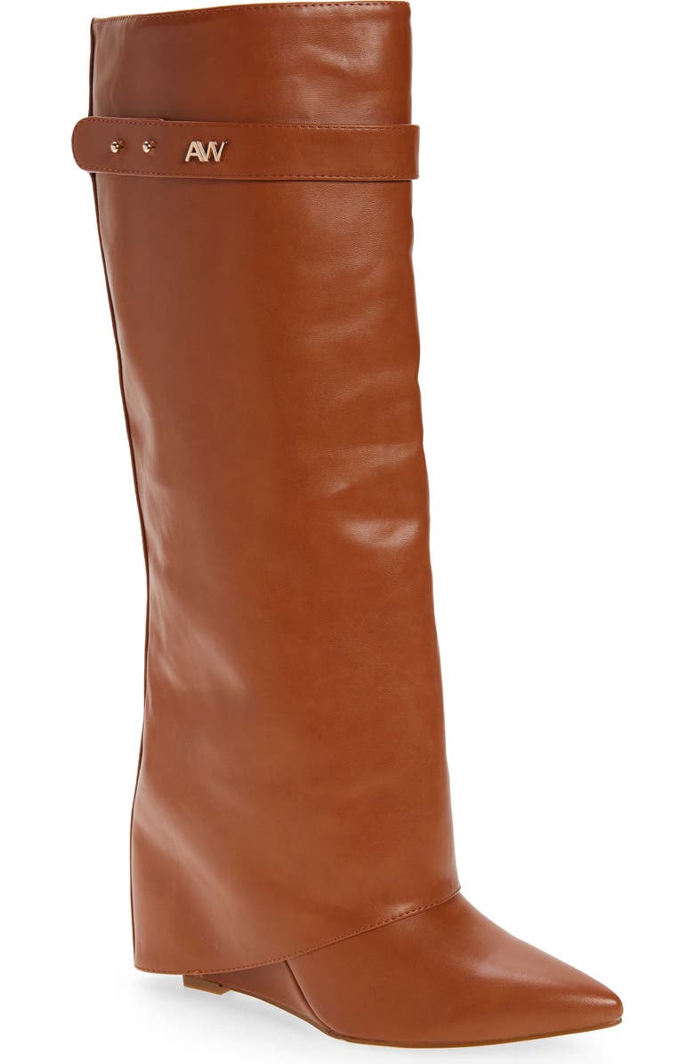 AZALEA WANG Melina Pointed Toe Boot, Main, color,