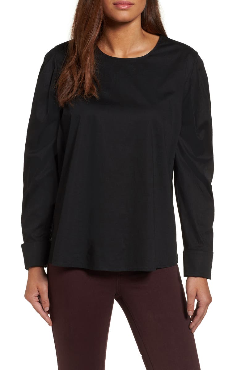 Pleione Bishop Sleeve Blouse, Main, color, 