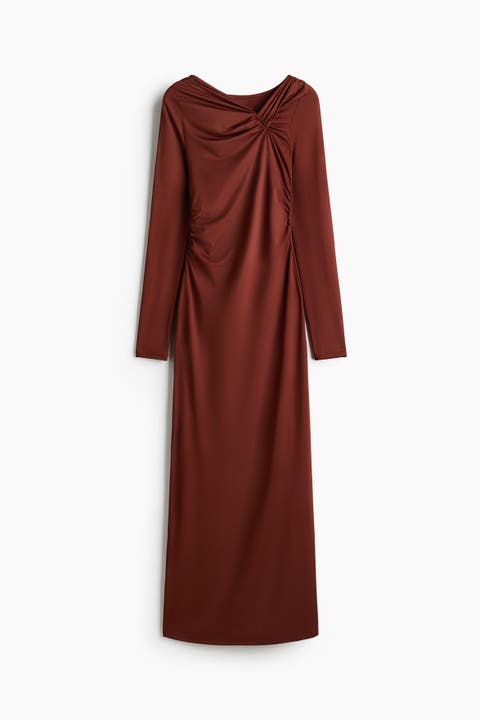 Draped Jersey Dress