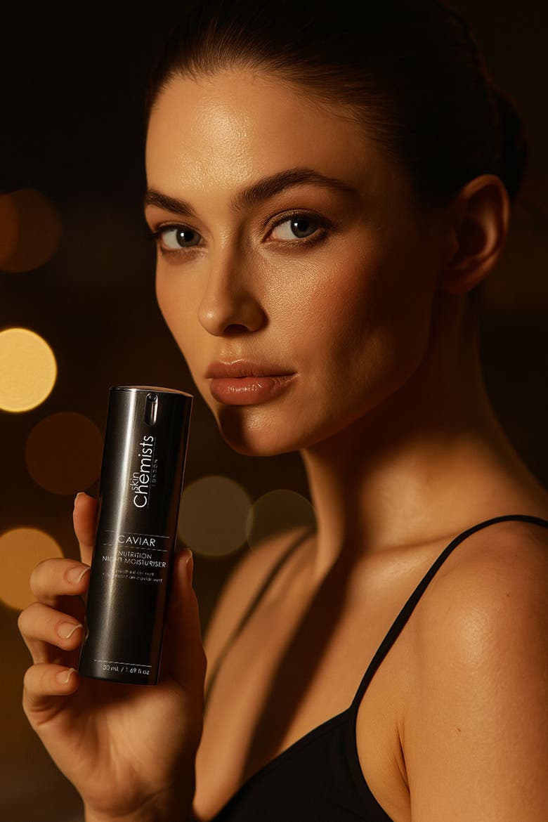Caviar Nutrition Night Moisturiser 50ml for Anti-Aging, Brightening, Alternate, color, White