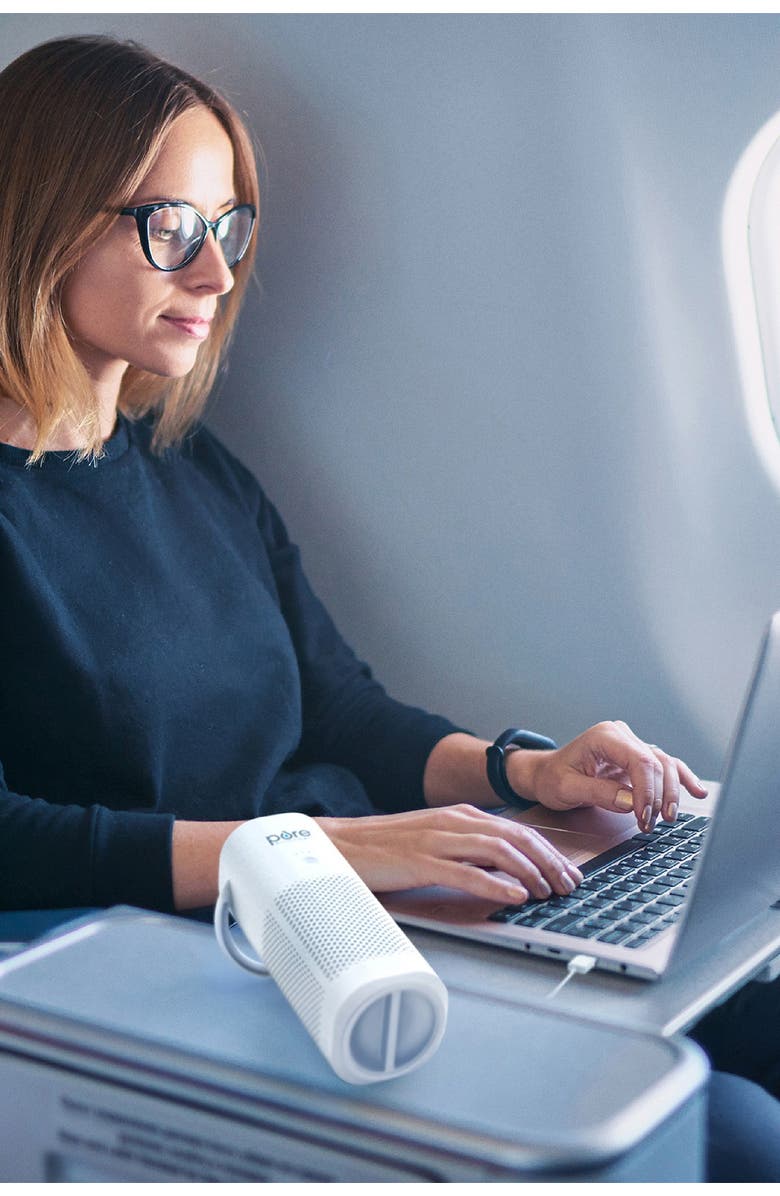 PURE ENRICHMENT PureZone Mini Portable True HEPA Air Purifier - White, Alternate, color, White