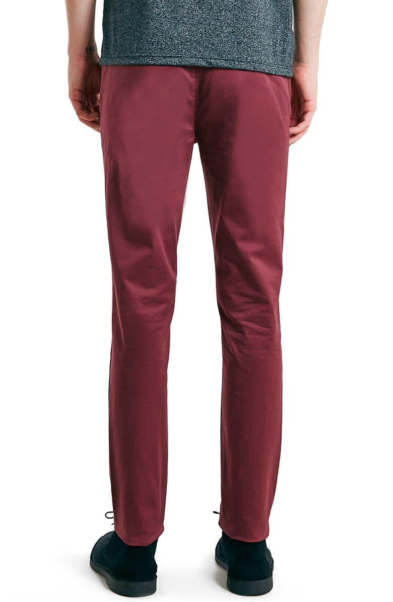 Topman Stretch Skinny Fit Chinos, Alternate, color,