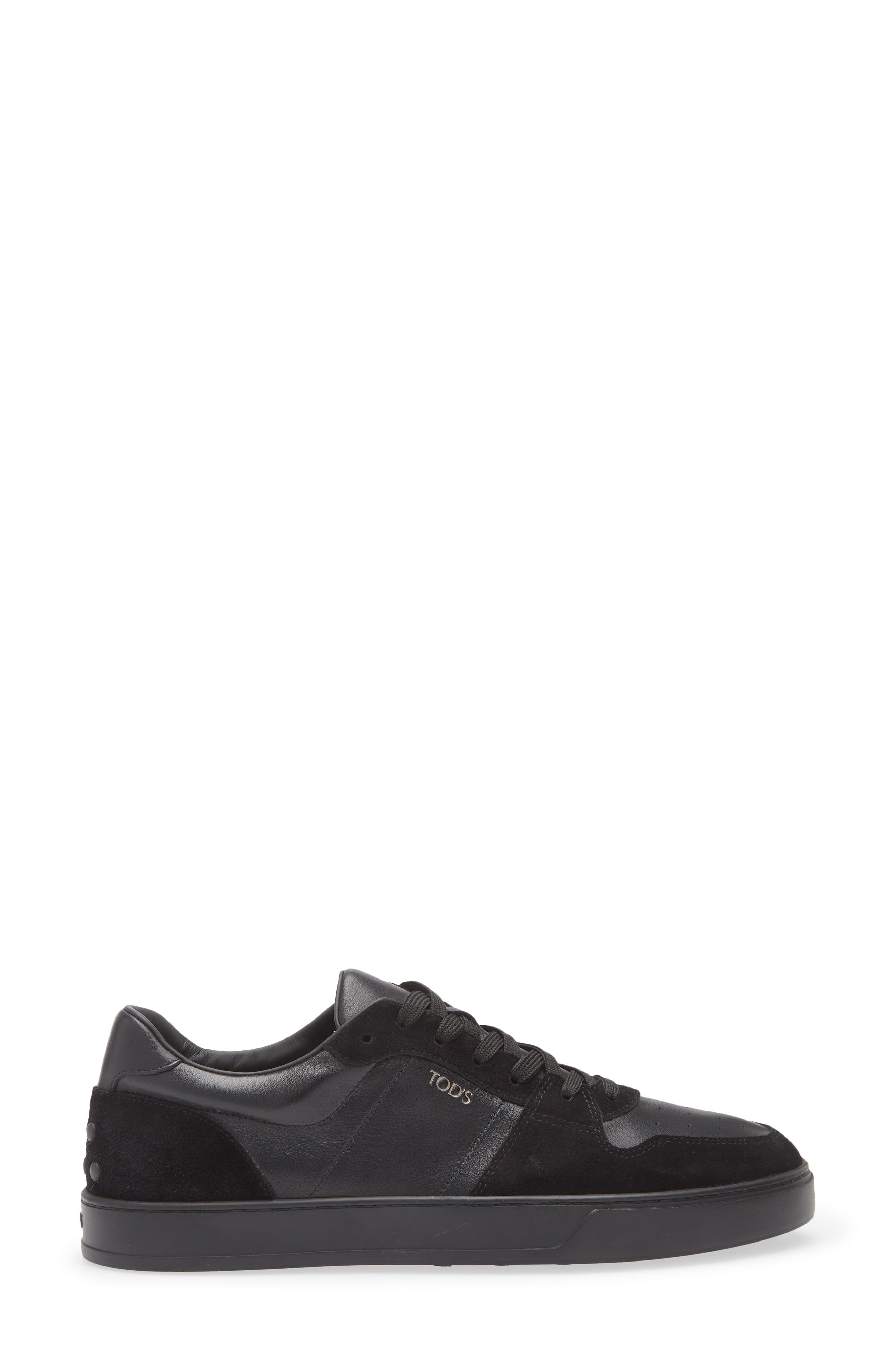 Tod's Leather & Suede Lace-Up Low Top Sneaker, Alternate, color, 