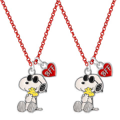 Snoopy and Woodstock BFF Fashion, 2 Piece Necklace Set