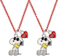PEANUTS Snoopy and Woodstock BFF Fashion, 2 Piece Necklace Set