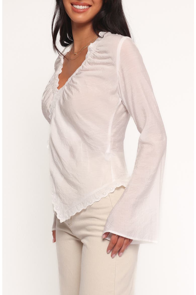 Adira Wrap Top, Alternate, color, WHITE